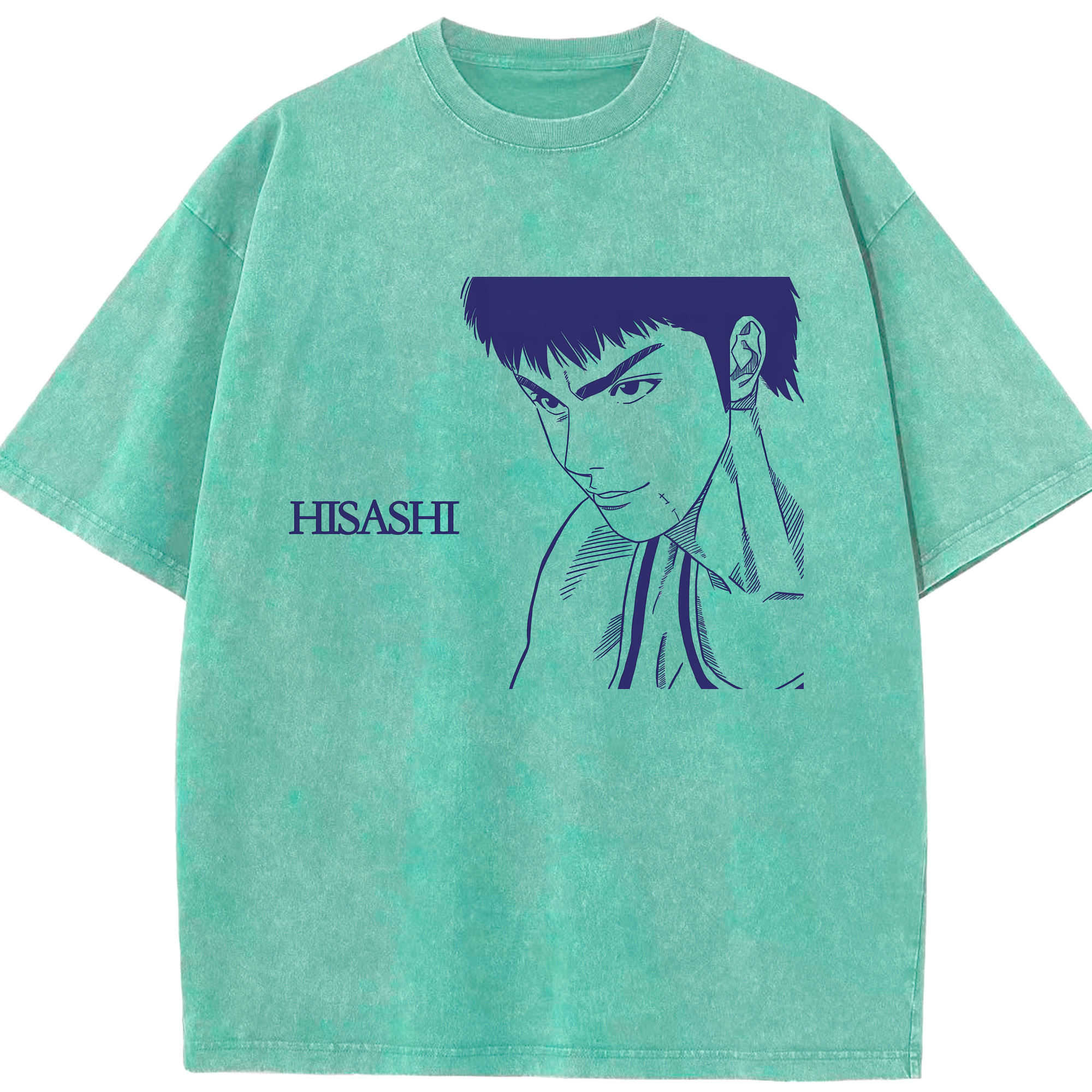 （画像用） SLAM DUNK／スラムダンク 綿100% ヴィンテージ風 半袖Tシャツ（フロントプリント）